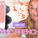Acrylic Only French Tip Design | Beginner-Friendly Nail Tutorial 💅🤍