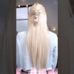 【3COINS】パール付きメタルバンス#簡単アレンジ #セルフアレンジ #hairstyle #hair #ミディアムヘア #髪型 #まとめ髪 #大人カジュアル #大人かわいい