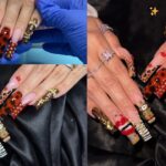 Curved Maximalist Nails ❤️ Acrylic application + detailed nail designs 💋
