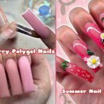 3D STRAWBERRY POLYGEL NAILS🍓 3D STRAWBERRY NAIL ART & SUMMER NAIL DESIGN | Nail Tutorial