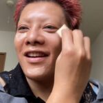 ナチュラル系赤メイク（眉なし）376