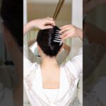 【基本の夜会巻き】大人女子の浴衣ヘアアレンジ│ヘアコーム1つ！簡単時短まとめ髪 #ヘアセット #ヘアアレンジ #垢抜け #浴衣 #着物 かんざしヘアアレンジ