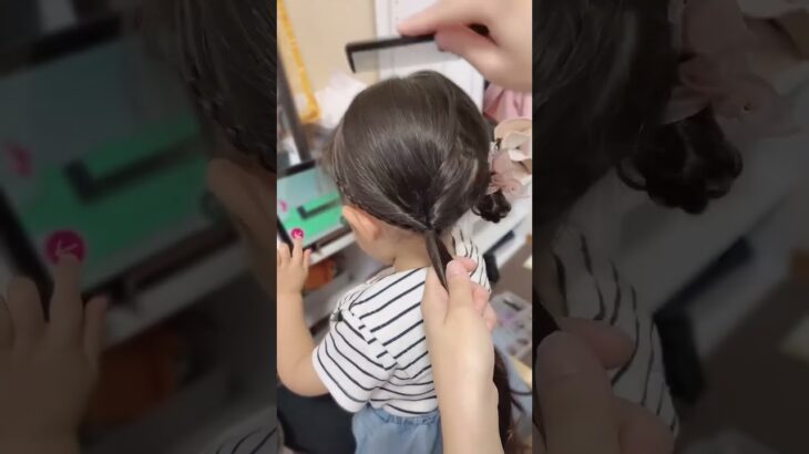 【キッズヘアアレンジ】崩れにくいお団子🍡 #shorts #ヘアアレンジ #ヘアアレンジ動画 #子供 #hairstyle #hair #hairarrange #braids