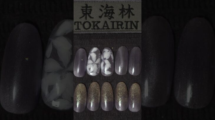 magnet micro Nail　夏のマグネットネイルをOrso「アメジスト」　#shorts