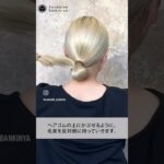 【SNS総再生数20万】モードシニヨンのやり方 #ヘアアレンジ #簡単