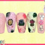 Cute Succulent Garden Nail Set 🪷| Clear Jelly Stamper | Nail Order | Apres