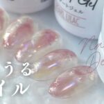 誰でも作れる！重ねていくだけのうるうるピンクネイル💅