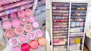 ASMR MAKEUP & ORGANIZING VANITY 🎀 Satisfying video 🏹