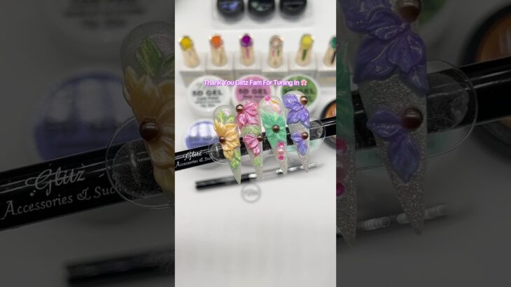 🌸✨ Live Nail Art Magic ✨🌸Thank you Glitz Fam for joining today’s LIVE! 💖