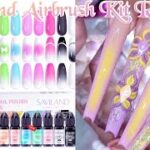Airbrush kit from @savilandofficial | Easy Nail Art | #nails #airbrush #nailart
