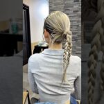 #カチモリ#ヘアアレンジ #ブリーチ #インナーカラー #美容師 #三つ編み #アレンジ