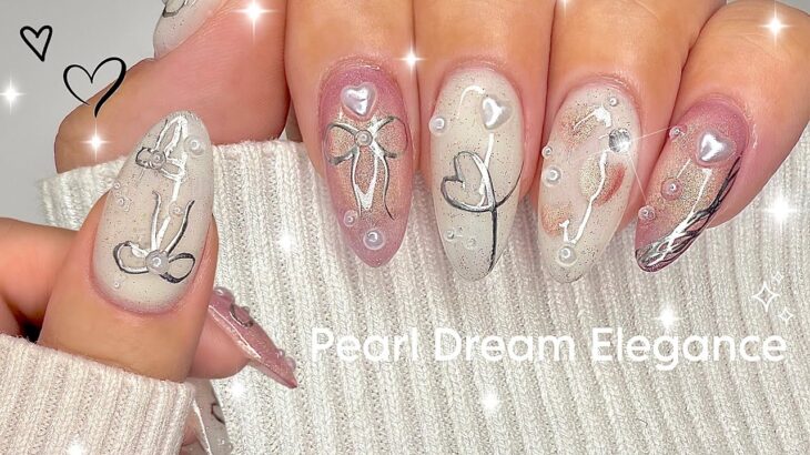 Pearly Heart Cat Eye Nail Art | Sweetie Nail Supply Haul | Step By Step Tutorial 💖