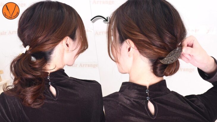 【簡単！夏ヘアアレンジ】ふんわり上品なポニーテールからまとめ髪に大変身