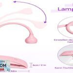 AORAEM UV Nail Lamp Gooseneck UV Light for Gel Nails Touch Flash