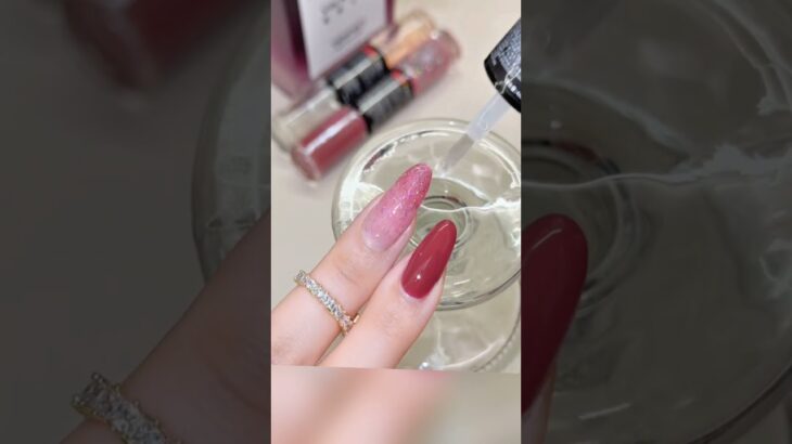 Apply gel polish nail #nails