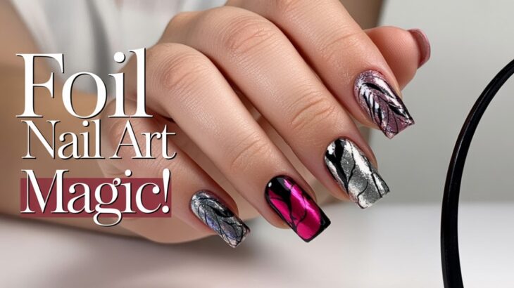 Back to Basics: How to use TRANSFER FOILS over Nail Polish for EASY Nail Art!