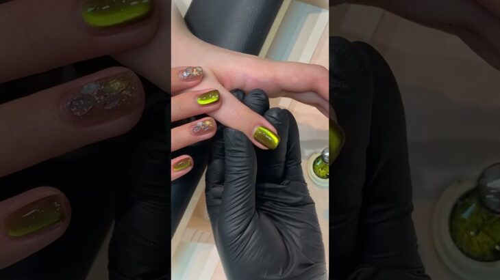 Easy Cat Eye Nail Art #nails  #poligel