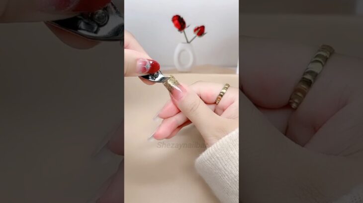 Gel manicure stickers, beautiful high-end manicure stickers, nail stickers, summer manicure #shorts