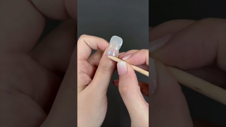 Let’s put on nail gel nail stickers together, nail art, nail stickers, beautiful and high-end nail