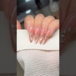 Rose Gold Blossom Nails