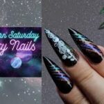 SheModern Saturday | Galaxy Nails | Galaxy Nail Art | Glow in the Dark Nail Stamping | Born Pretty
