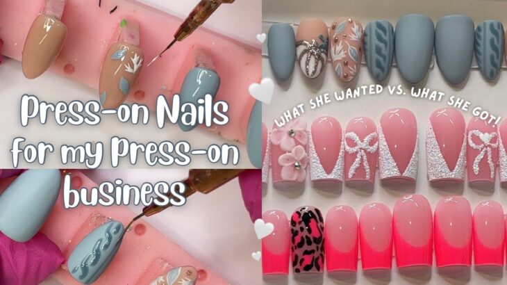 WHAT SHE WANTED VS. WHAT SHE GOT| NAIL EDITION! Making a press on nail set for a customer