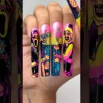 🎃SummerWeen AQUA Nails😱💅🏻💦 Using Hott Ghoul Summer Gel Collection! #nails #summerween #nailart