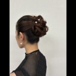 高めカールアップヘア#アレンジヘア #赤坂ヘアサロン #赤坂ヘアセット#お団子ヘア #お団子フェンミン #アップスタイル #ヘアメイク #まとめ髪