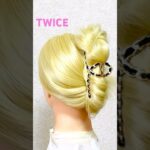 TWICE Hairstyle Everyday(Thursday) NAYEON Hairclip #簡単ヘアアレンジ #twice #まとめ髪  #ゆかた #夏フェス#花火大会 #shorts