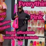 I’m Baaack!🙌🏾 Luxury press on nails💅New nail glue🙌🏾Must have pink items for pink lovers