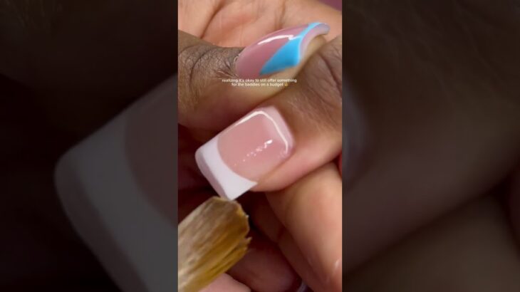 going back to my roots ⭐️ letting go of the “luxury or nothing” culture! #nails #frenchtips #shorts