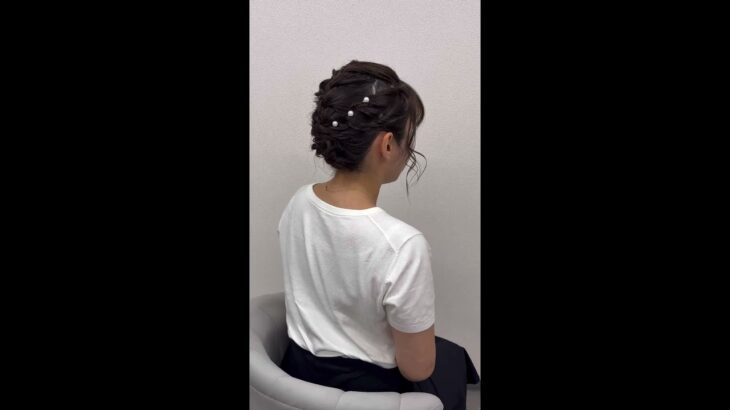 クイックヘア編み込みアレンジアップ#編み込み #アップスタイル #まとめ髪 #赤坂ヘアサロン #赤坂ヘアセット #ヘアメイク #ヘアアレンジ