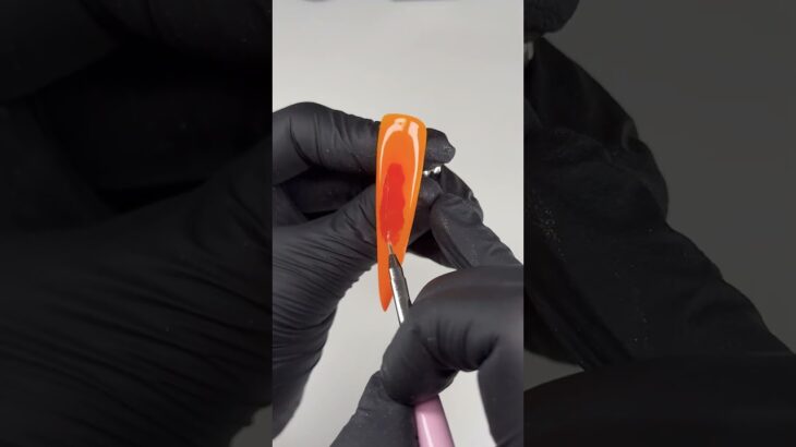 Papaya Nail | Realistic Fruit Design Tutorial 🌴💅