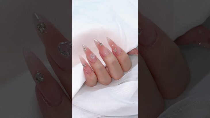 SHEINのジェルでチークネイル🍑⟡₊⋆ #セルフネイル #チークネイル #ネイルデザイン #nails #nailart #셀프네일 #치크네일