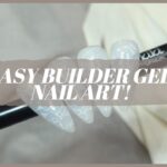 BEGINNER FRIENDLY BUILDER GEL NAIL ART WITH STAMPING! 🤍