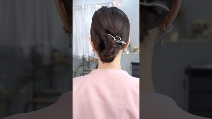 浴衣もOK！簡単まとめ髪#簡単アレンジ #セルフアレンジ #hairstyle #hair #ミディアムヘア #髪型 #まとめ髪 #大人カジュアル #大人かわいい