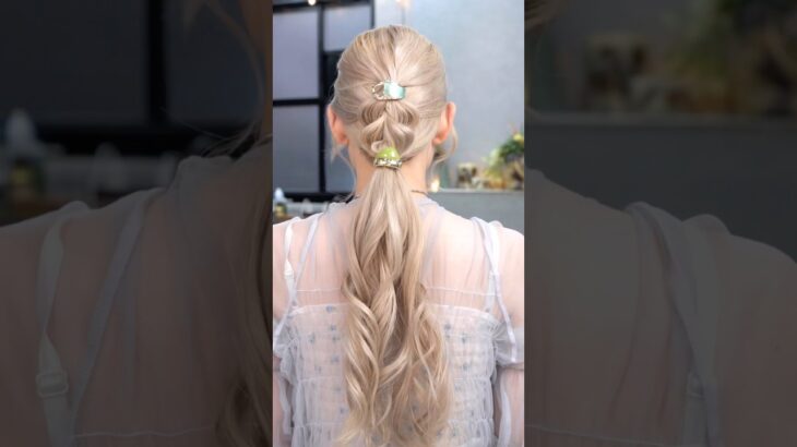 編み込みが苦手な方やったみて！#簡単アレンジ #セルフアレンジ #hairstyle #hair #ミディアムヘア #髪型 #まとめ髪 #大人カジュアル #大人かわいい