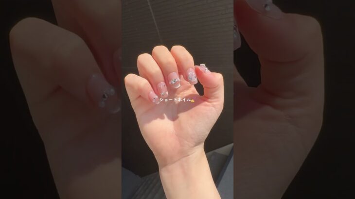 ロングネイル苦手！でもネイルはしたい！な方はショートネイル一択💅#yuine #ネイル #ネイルチップ #ネイルチップ通販 #お花ネイル #nails #美容 #垢抜け