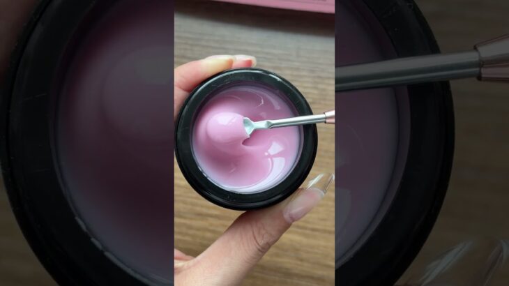 NOVO OVO polygel  Non-stick glueノンアド（非粘着）ハードポリジェル#nails #お花ネイル #nailart #pinknaildesigns