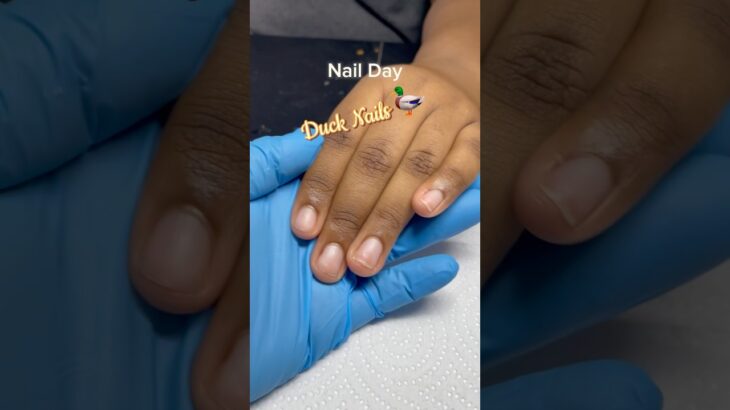 Nail Day / Duck Nails 🦆🌈🔥#nails #nailart #nailtech #nailgelart #naildesign #ducknails #capcut