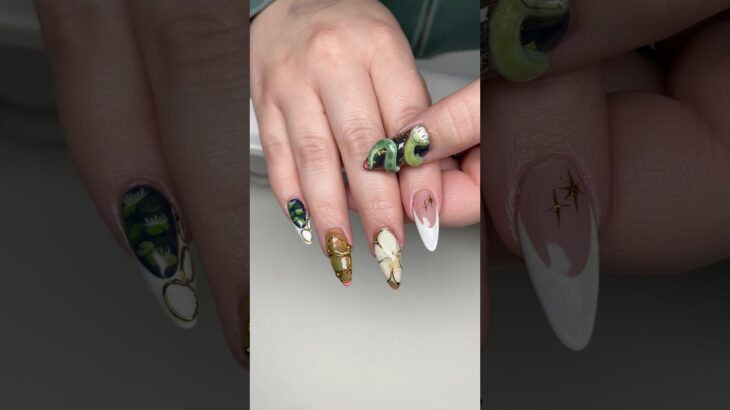 Do Princess Tiana Nails With Me ⚜️🐸👸🏾✨ #disneynails #princessandthefrog #disneycruisenails #gelx