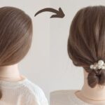 [簡単アレンジ]ピンなし簡単お団子ヘアアレンジの作り方 / Easy Bun Hairtsyle