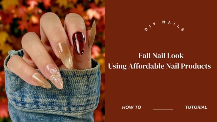 Simple Fall Nails Using Affordable Nail Finds 🍂 | First Impressions | Easy Nail Art | Press On Nails