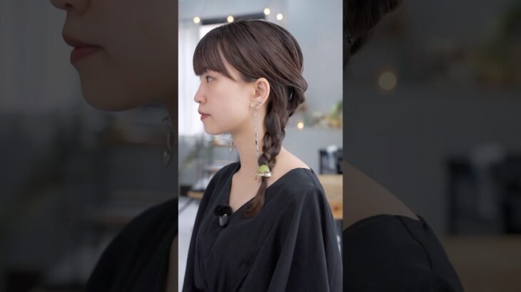 後ろの三つ編みが苦手な人やってみて！#簡単アレンジ #セルフアレンジ #hairstyle #hair #ミディアムヘア #髪型 #まとめ髪 #大人カジュアル #大人かわいい