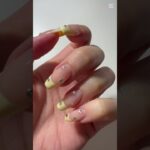 ネイルデザイン💅　#ネイル #ニュアンスネイル #ネイルデザイン #ガーリー #ネイル動画 #ネイルデザイン動画 #フレンチネイル #イエローネイル#ジェルネイル #ジェル #ジェルネイルデザイン