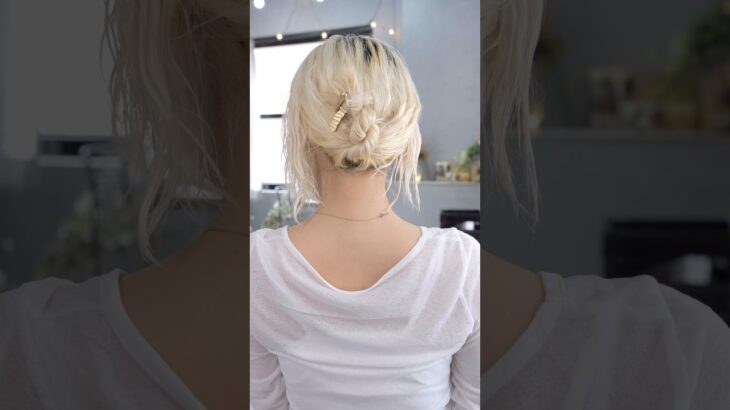 【ボブアレンジ】夏に涼しい簡単まとめ髪！#簡単アレンジ #セルフアレンジ #hairstyle #hair #ミディアムヘア #髪型 #まとめ髪 #大人カジュアル #大人かわいい