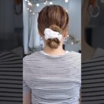 シュシュ一個で出来る！簡単まとめ髪！#簡単アレンジ #セルフアレンジ #hairstyle #hair #ミディアムヘア #髪型 #まとめ髪 #大人カジュアル #大人かわいい