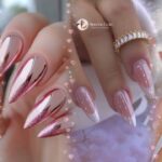 Classy Pink nail art 💅 #nails #nailart