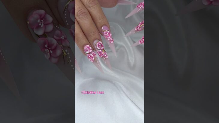 blossom 🌸 all over your nails #nails #nailgelart #nailart #simplenails #naildesign