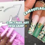 MELODY SUSIE NEW 2-IN-1 NAIL ART DESK LAMP‼️ Beginner Friendly Camouflage Nail Art + Polygel Nails